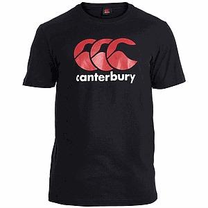 Polera Logo Tee - Color: Negra/Rojo