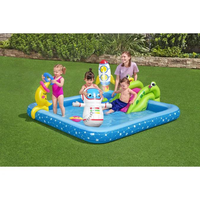Centro Juegos Inflable Astronauta 2.28m x 2.06m x 84cm - Color: Multicolor
