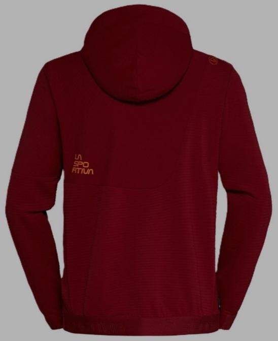 Miniatura Mood Hoody Hombre - Color: Sangria/ Papaya