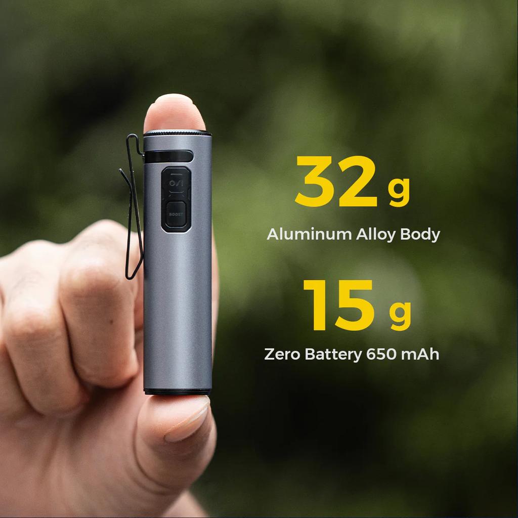 Miniatura Linterna Zero Flashligth 1200  Ultra Light & Bright EDC - Color: Negro