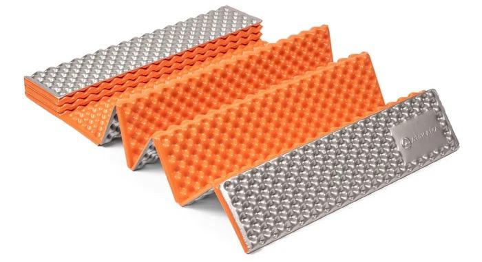 Miniatura Colchoneta Aislante Térmica Trekking/Camping - Color: Gris-Naranja