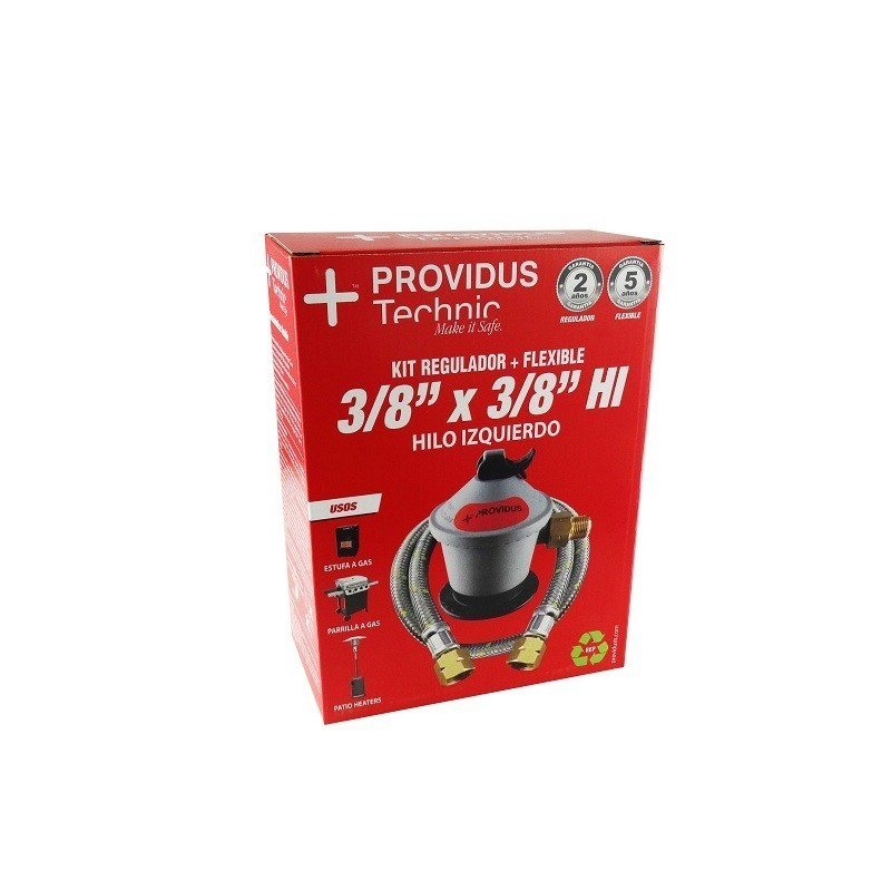 Kit Regulador + Flexible 3/8" Providus