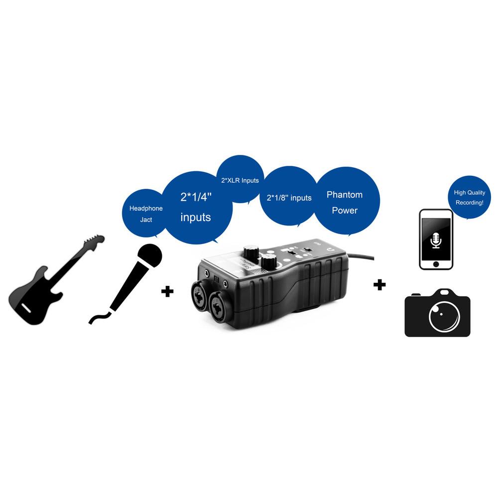 Miniatura "Micrófono de condensador inalámbrico 2.4Ghz, ideal para podcast, conferencia, educación, etc.  Compatible con smartphone y computadores con conexión USB-C" -