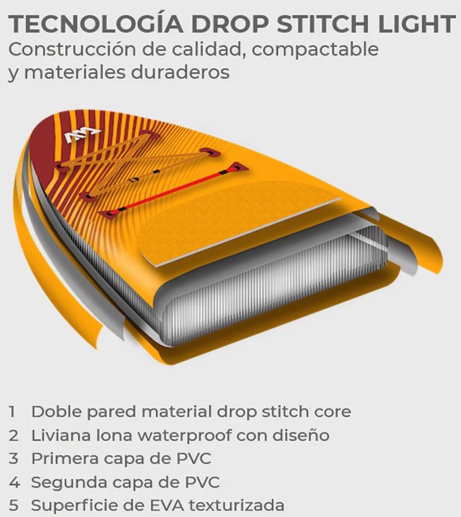 Miniatura Stand Up Paddle Sup Fusion 10’10” - Color: Naranjo