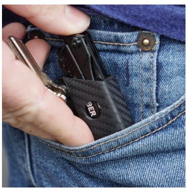 Miniatura Funda de llavero Kydex para Gerber Dime y Leatherman Squirt -