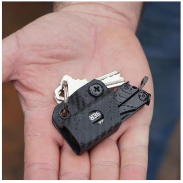 Miniatura Funda de llavero Kydex para Gerber Dime y Leatherman Squirt -