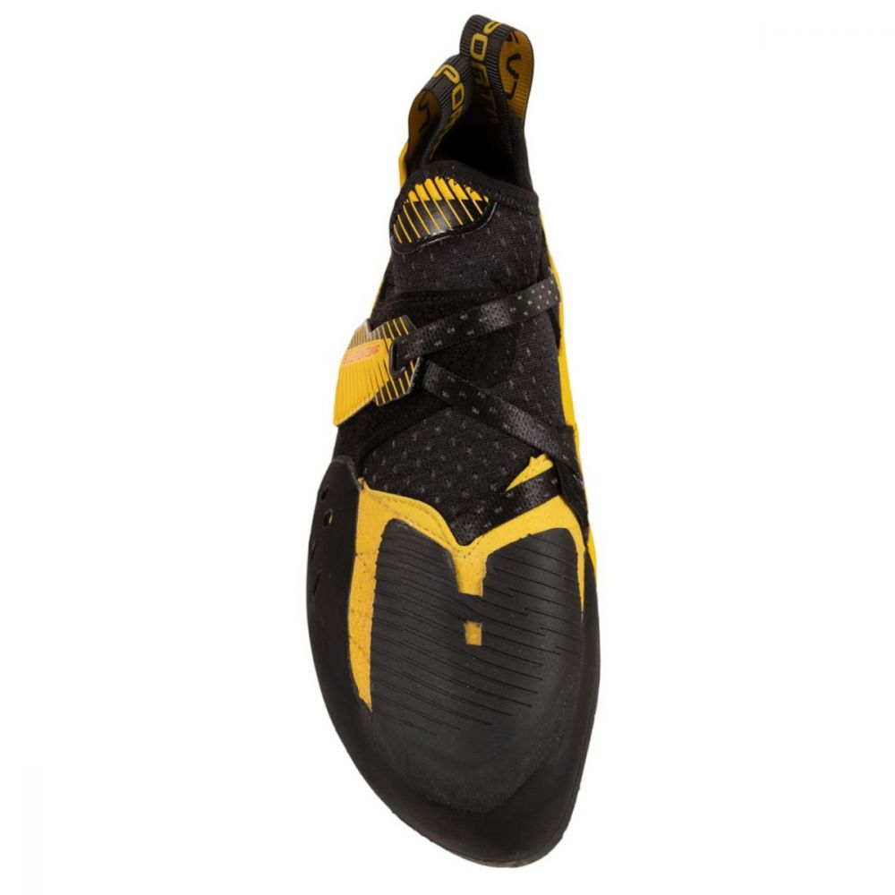 Miniatura Zapatilla de Escalada Solution Comp - Color: Black/Yellow