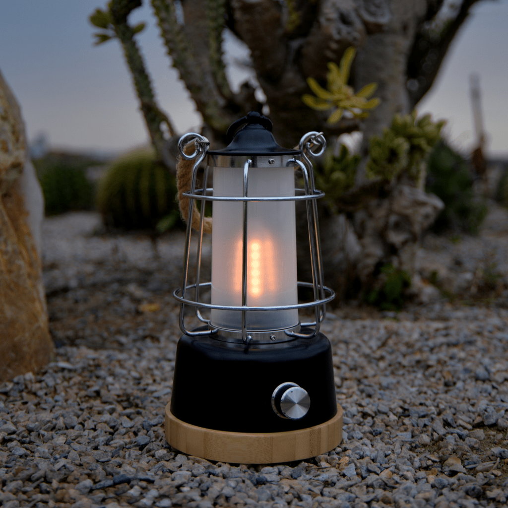 Lampara Farol - Color: Negro - Marron