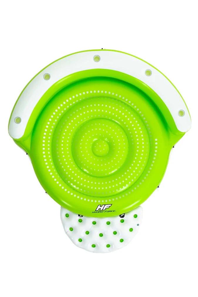 Miniatura Flotador Hydro-Force™ Isla 5 Personas 2.75x2.55m - Color: Verde-Blanco