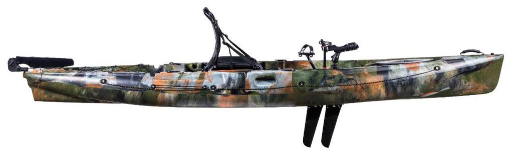 Kayak Megi Pedal Fins 12 Angler - Color: Verde Camo