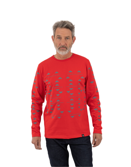 Polera ML Triangulos Hombre -