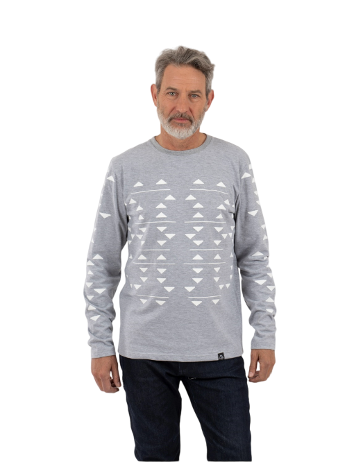 Miniatura Polera ML Triangulos Hombre -