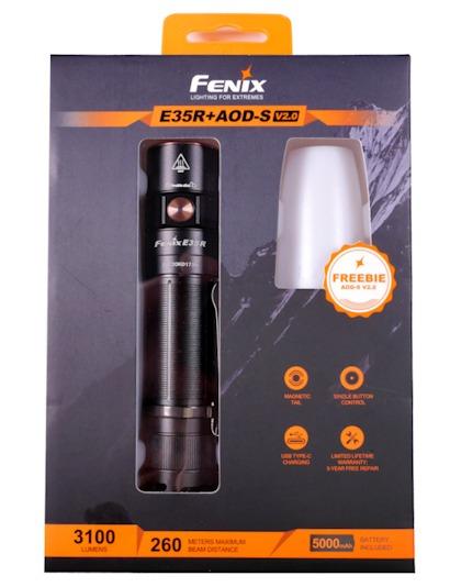 Linterna Recargable E35R 3100 Lumens+ AOD-S V2.0