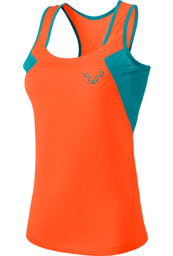Miniatura Polera Mujer Running Sin Mangas Vert 2 - Color: Naranjo