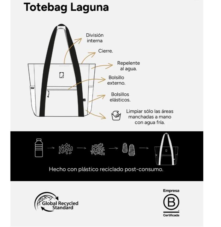 Miniatura Bolso Laguna Tote - Color: Negro