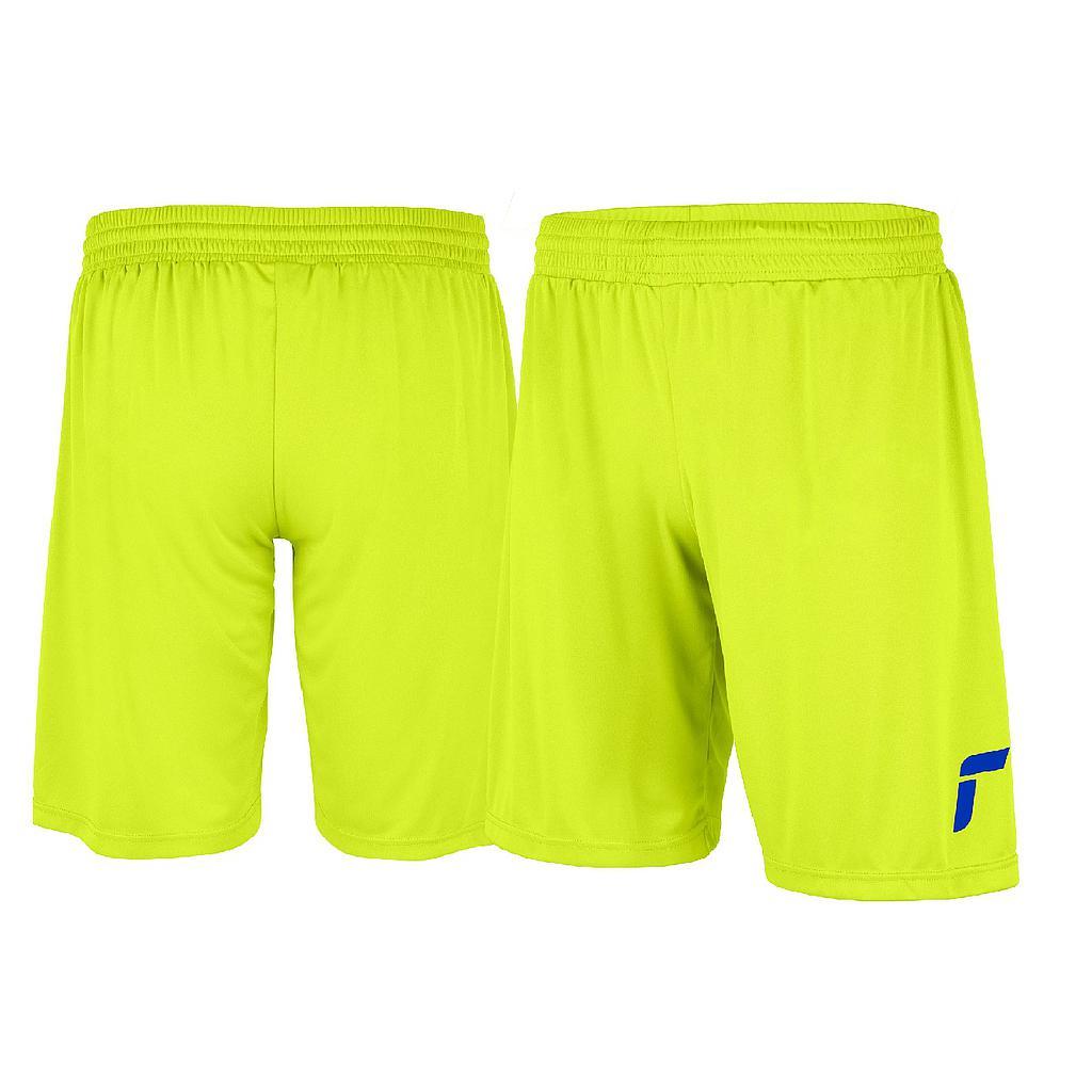 Short Arquero Match Adulto - Color: Amarillo Fluor/Azulino