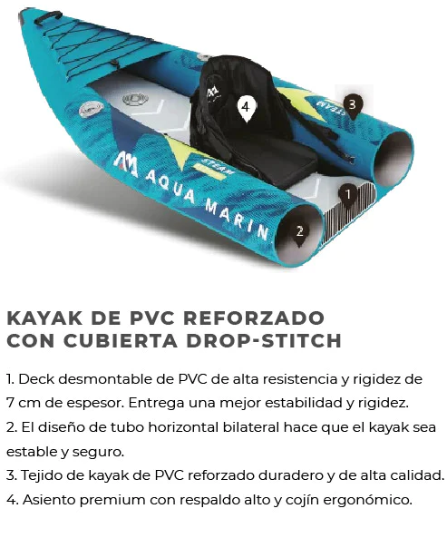 Miniatura Kayak Steam 2 Personas  -