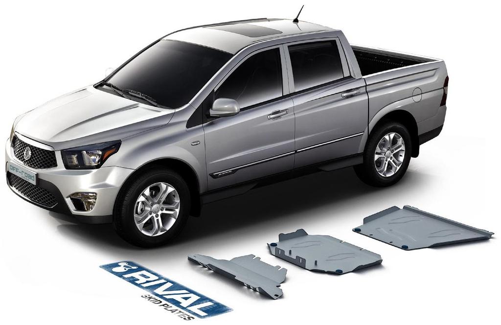 Miniatura Skid Plates Para Ssangyong Actyon Sport (Estanque De Combustible) -