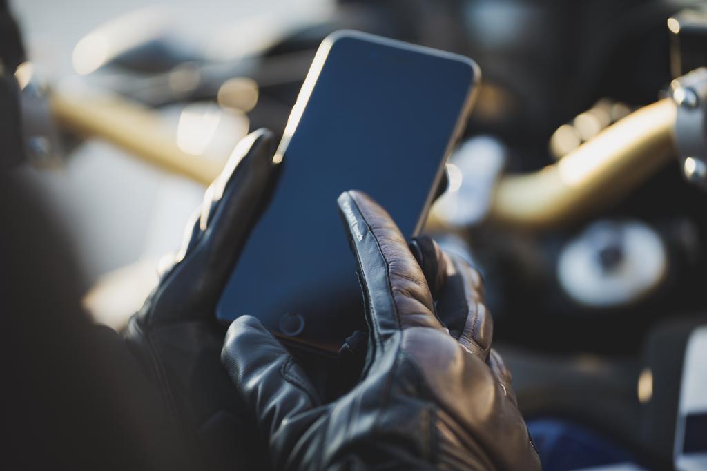 Miniatura Guantes Moto Calle Retro II - Color: Café