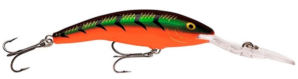 Miniatura  Señuelo Deep Tail Dancer 9cm - Color: Verde Naranja Atigrado