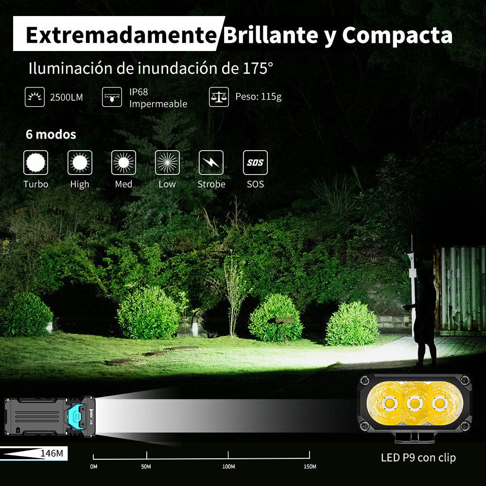 Miniatura Linterna Compacta de Titanio Samsung LH351D -