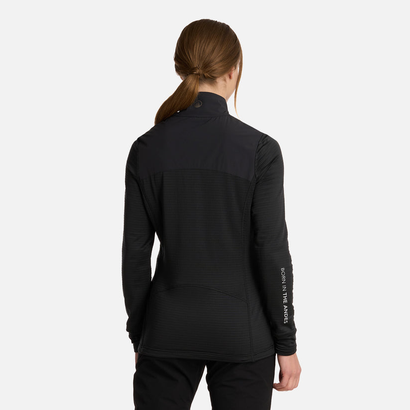 Polerón Mujer Karova Nano-f 14 Zip - Color: Negro