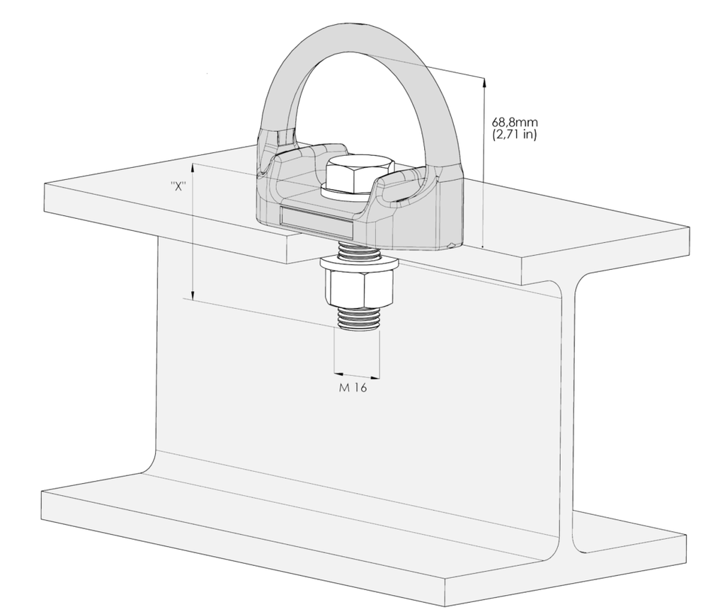 Chapa Anclaje Tipo D D-Bolt Ap-Typ-47 Acero + Perno De Anclaje Ap-058 -