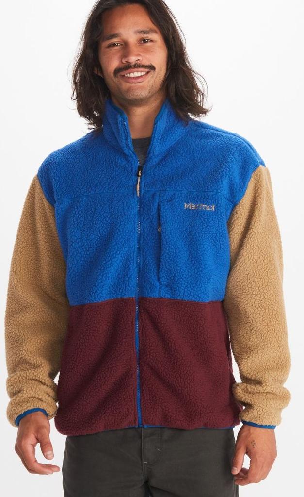 Miniatura Polar Hombre Aros Fleece Jacket - Color: Celeste-Port Royal-Shetland