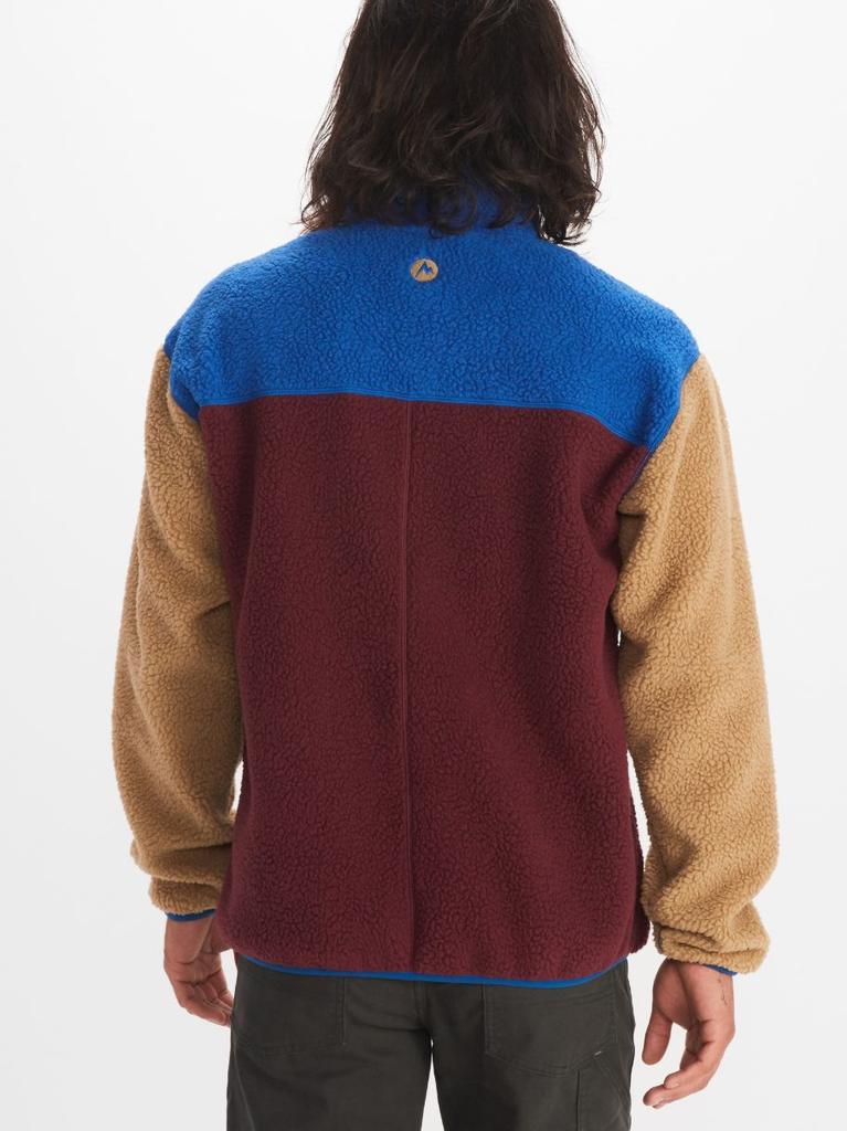 Polar Hombre Aros Fleece Jacket - Color: Celeste-Port Royal-Shetland