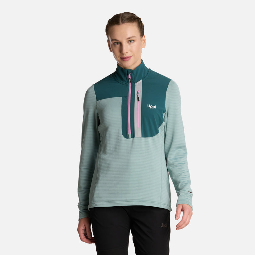 Miniatura Polerón Mujer Karova Nano-f 14 Zip - Color: Jade