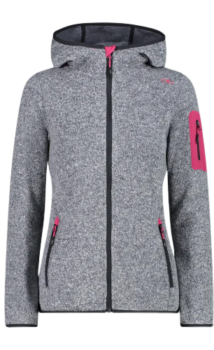 Polar Mujer Fix Hood - Color: Titanio-Bianco Fucsia