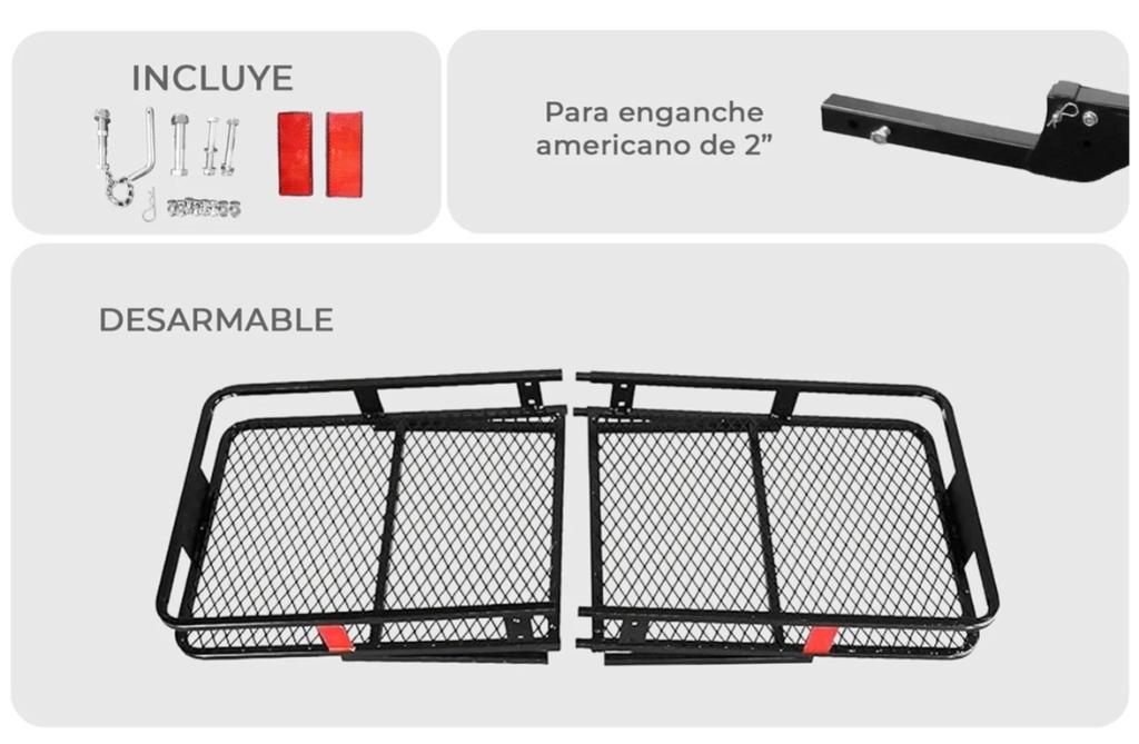 Parrilla Para Enganche Con Bolso Seco -