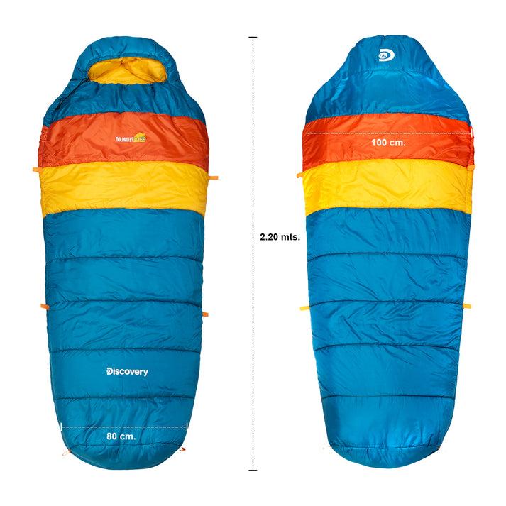 Miniatura SACO DORMIR MOMIA DOLOMITES DXT65 - Color: Azul/Amarillo