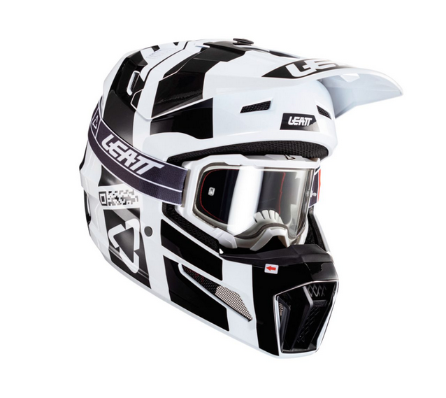 Miniatura Kit Casco Moto 3.5 V24 - Color: Blanco/negro