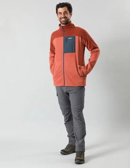 Miniatura Polar Hombre Andesgear Maihue - Color: Burdeo