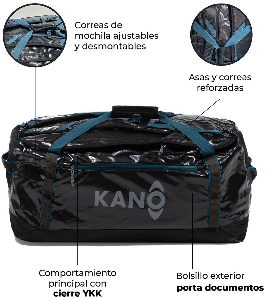 Miniatura Bolso Mochila Impermeable 80L - Color: Negro