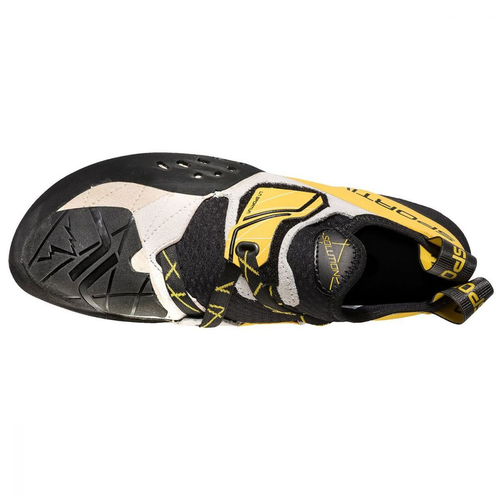 Zapatilla de Escalada Solution - Color: White/Yellow