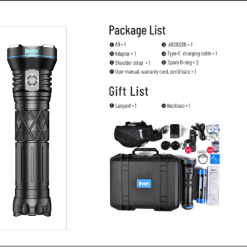 Linterna Led Recargable De Alto Rendimiento 4500 Lúmenes