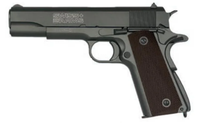 Pistola de Postón Swiss Arms 1911 cal. 4.5