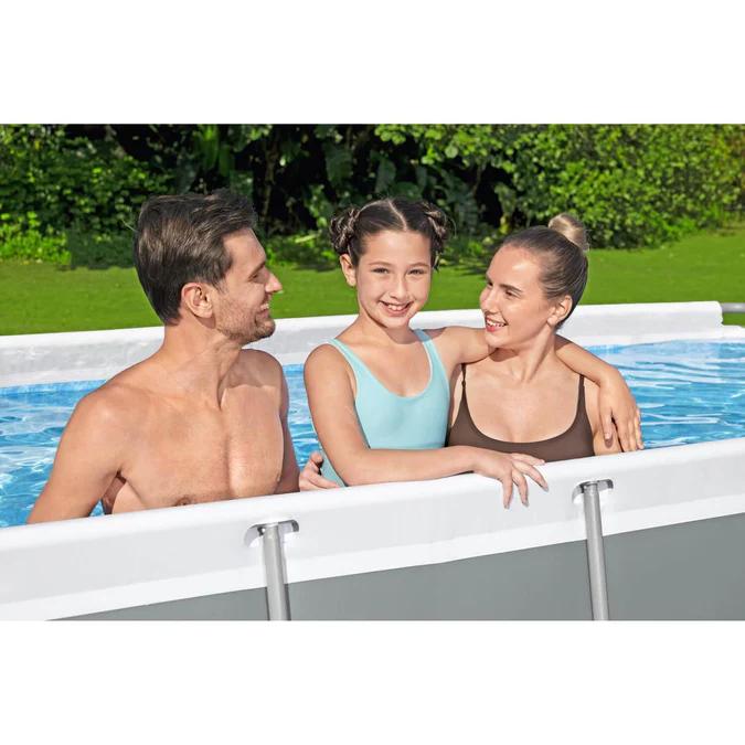 Miniatura Piscina Rectangular Filtro+Accesorio 4.04X2.01X1.00M -