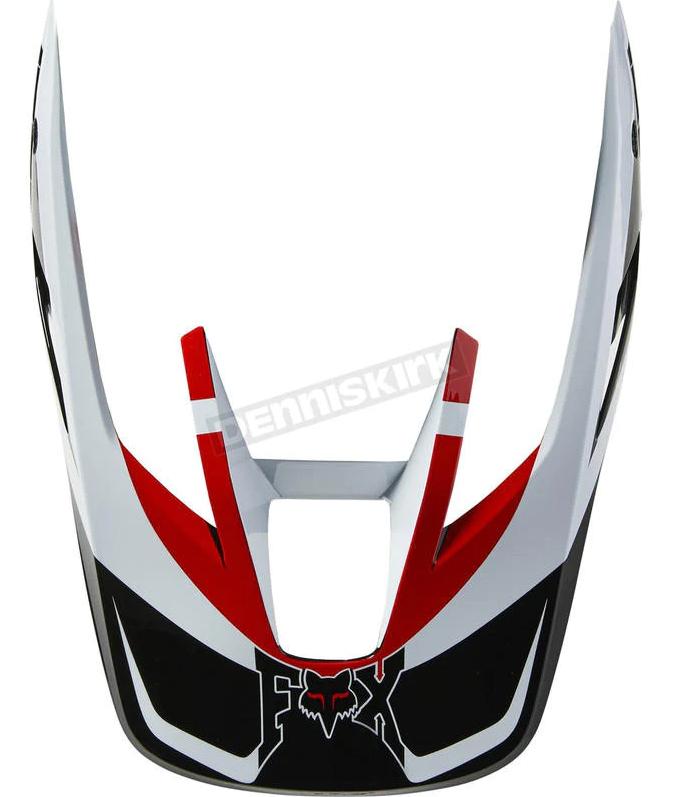 Visera Moto V3 Ryvr  - Color: Blanco - Negro