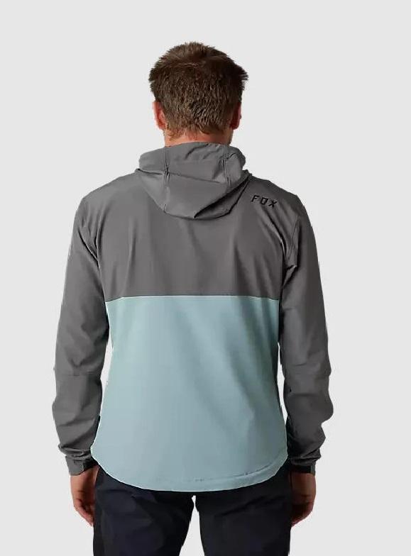 Chaqueta Cortavientos Bicicleta Ranger - Color: Gris-Celeste