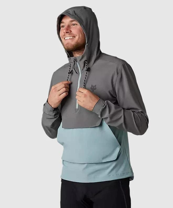 Miniatura Chaqueta Cortavientos Bicicleta Ranger - Color: Gris-Celeste