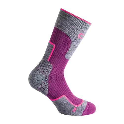 Miniatura Calcetines Trekking Lana Mid - Color: Morado