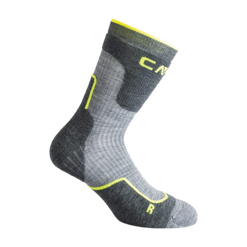 Miniatura Calcetines Trekking Lana Mid - Color: Gris-Verde