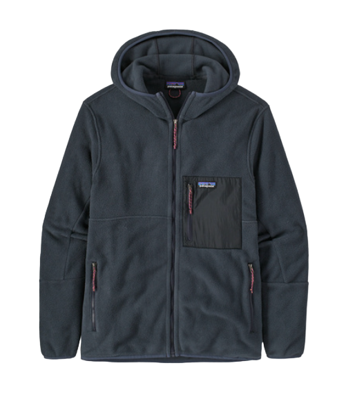 Miniatura Polar Hombre Microdini Fleece Hoody - Color: Azul