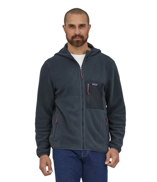 Miniatura Polar Hombre Microdini Fleece Hoody - Color: Azul