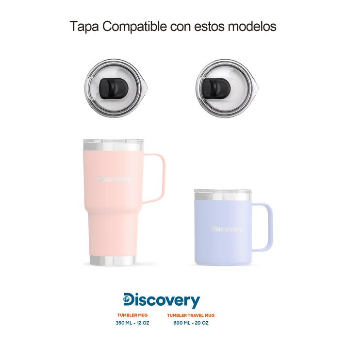 TAPA TAZA 350 ML CAFE BOSSCAMP - Color: Transparente
