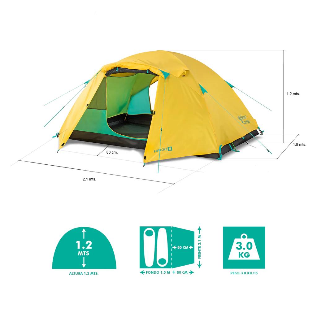 Miniatura Carpa Técnica Puelche II, 2 Personas 4.000 mm -