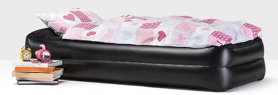 Miniatura Colchón Inflable Eléctrico Queen 2.03X1.52X46CM  - Color: Negro